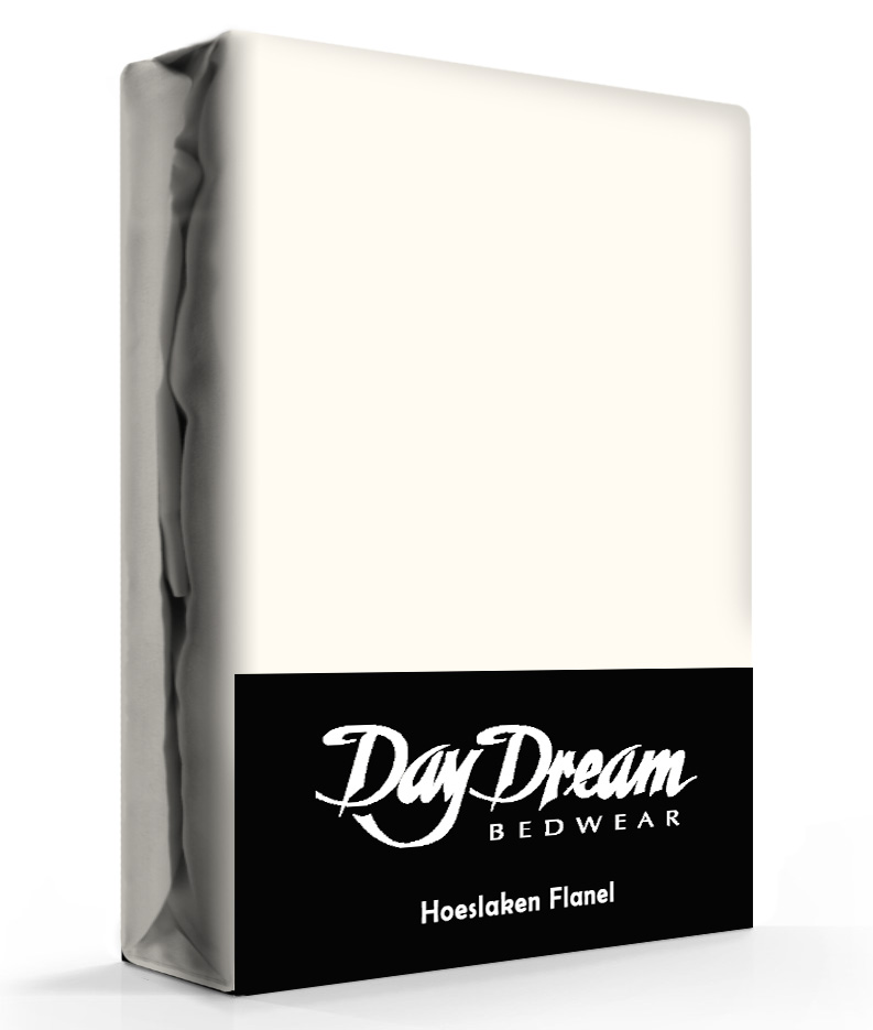 Day Dream hoeslaken - Flanel - 160x200 - Ivoor