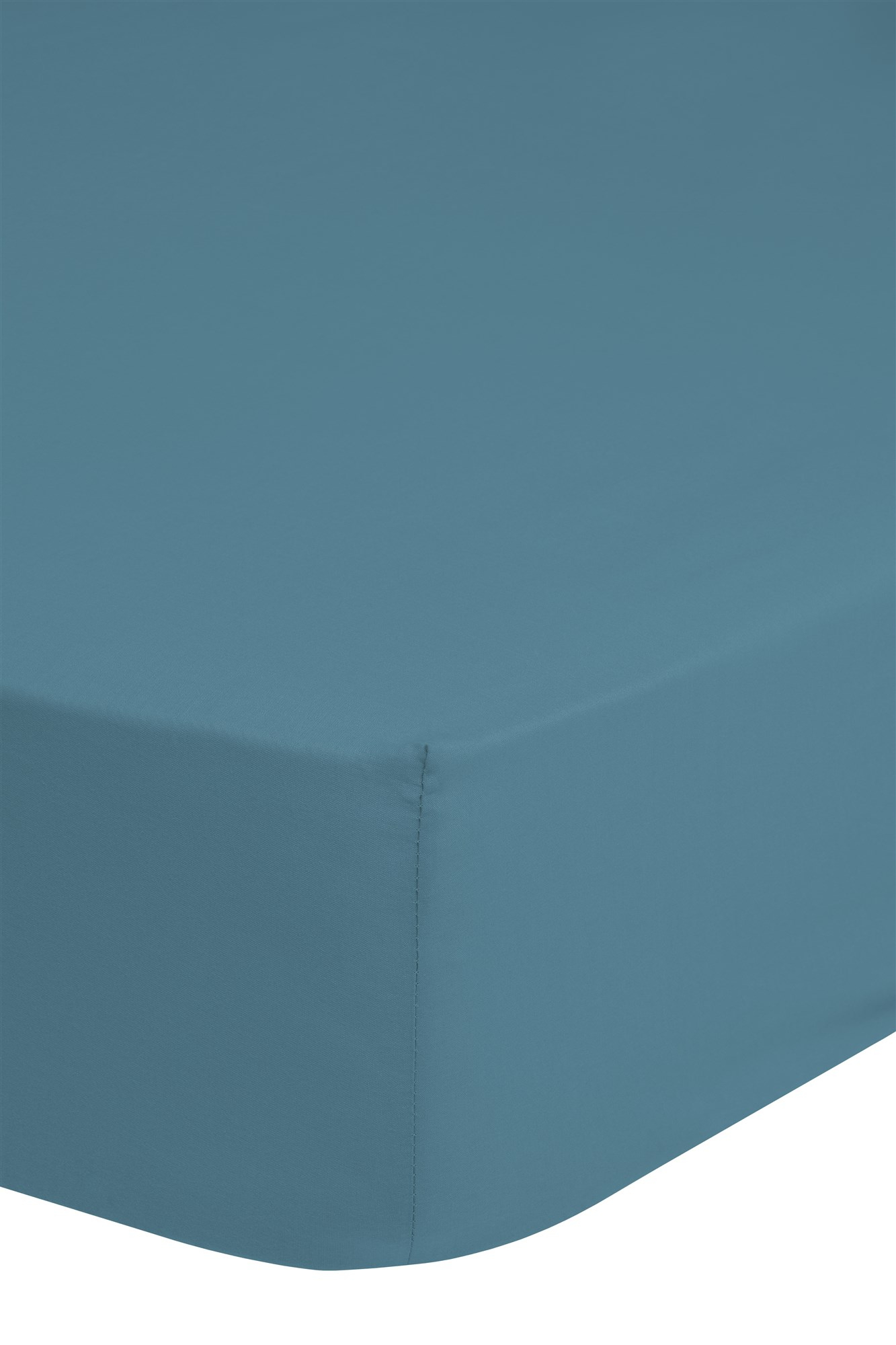 Zavelo Effen Hoeslaken Adria Blauw (Katoen)-Lits-jumeaux (180x220 cm)