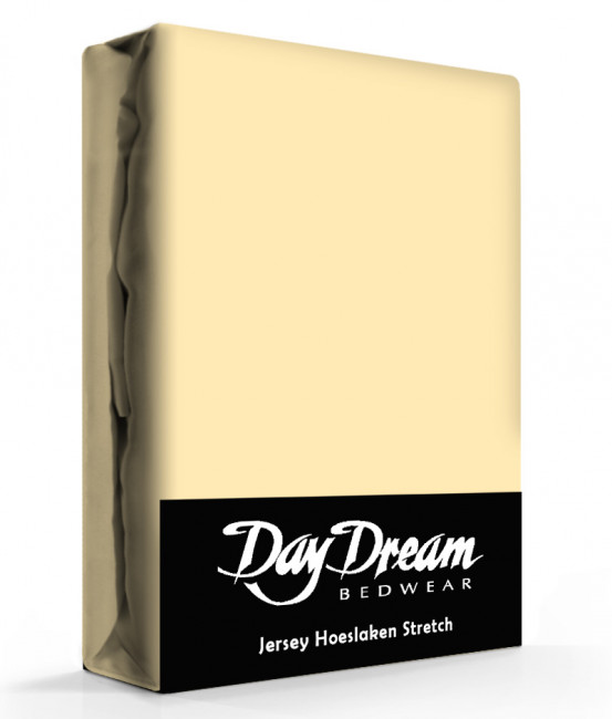 Day Dream Jersey Hoeslaken Geel-90 x 200 cm
