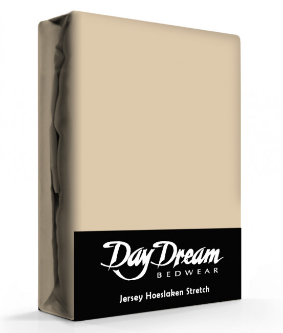 Day Dream Jersey Hoeslaken Nougat-90 x 200 cm