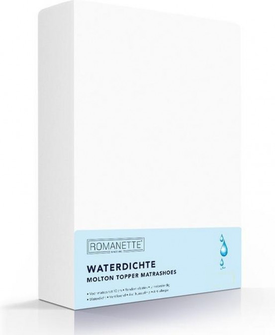 Retourdeal - Romanette Luxe Waterdicht Molton Topper Hoeslaken 100x200 cm