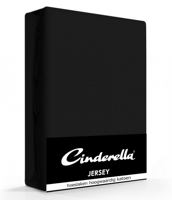 Cinderella Jersey Hoeslaken Black