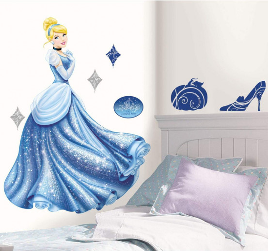 Princess Muurstickers Cinderella Glitter (RoomMates)