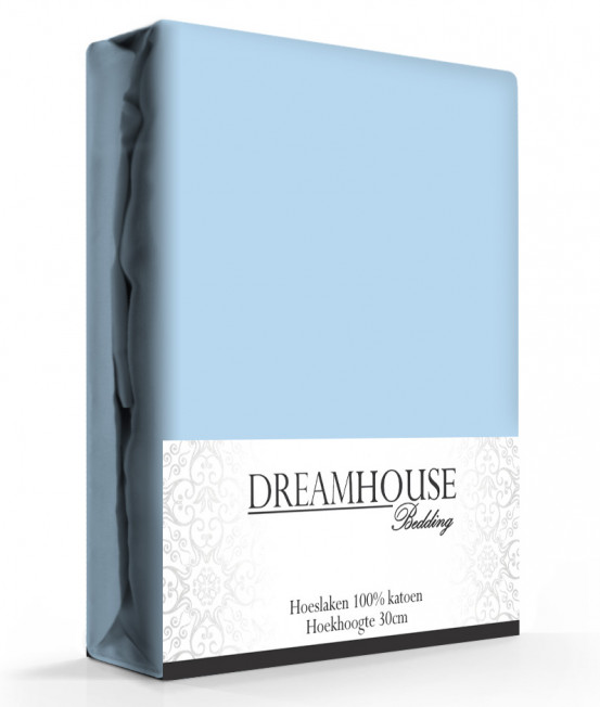 Dreamhouse Hoeslaken Katoen Blauw