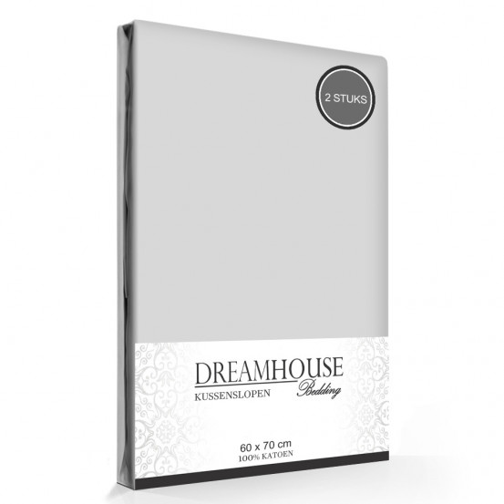 Kussenslopen Grijs Dreamhouse (2-stuks