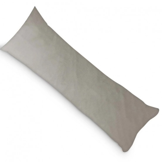 PandaHug Velvet Body Pillow Kussensloop Grijs (45x145 cm)