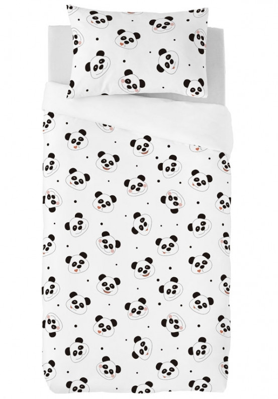 Zavelo Dekbedovertrek Lovely Pandas 100x135cm