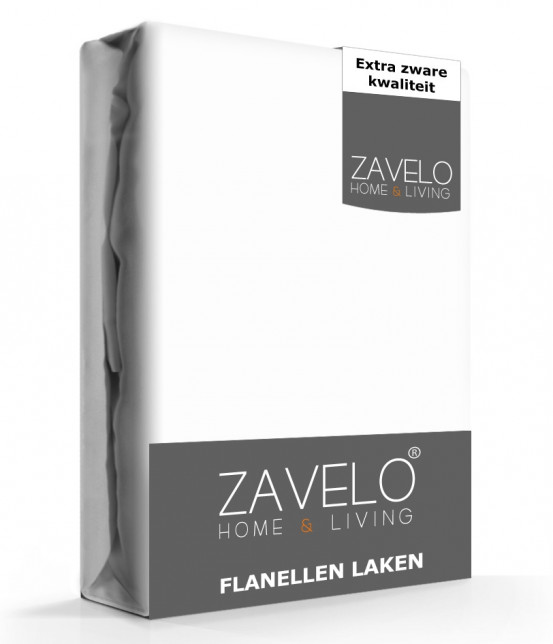 Zavelo Laken Flanel Wit - Boven/Onder laken - 100% Katoen - Hoogwaardig Hotelkwaliteit - Heerlijk Zacht 