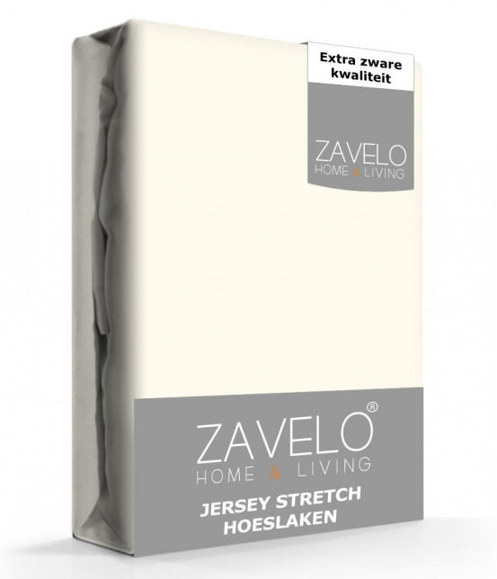 Zavelo® Jersey Hoeslaken Ivoor