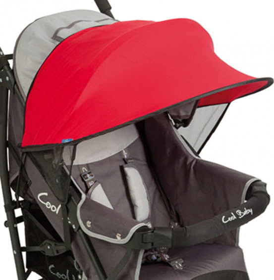 UV Kap Bescherming voor Kinderwagens Rood