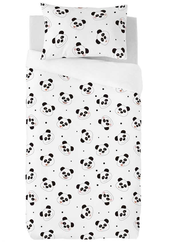 Knop tekst Wanorde Dekbedovertrek Lovely Pandas | Panda Dekbedovertrek | Zavelo | 100% Katoen  | Digitaal geprint