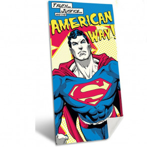 Superman Strandlaken American Way - 70 x 140 cm - Katoen