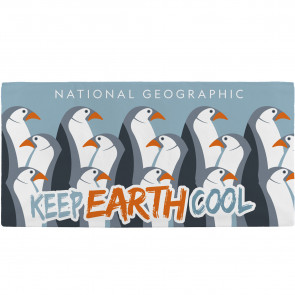 National Geographic Strandlaken Pinguins - 70 x 140 cm - Katoen