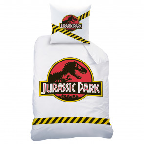 Jurassic Park Dekbedovertrek Warning