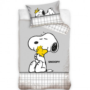 Snoopy baby dekbedovertrek Love - 100 x 135 cm  - Katoen