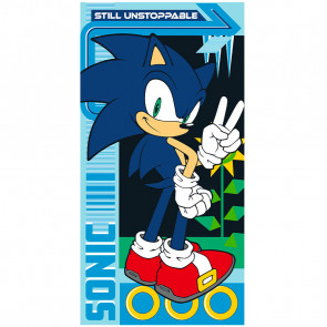Sonic the Hedgehog Strandlaken Still Unstoppable - 70 x 140 cm - Polyester