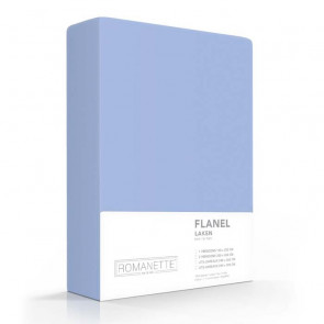 Flanellen Lakens Romanette Blauw