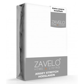 Zavelo® Jersey Hoeslaken Wit