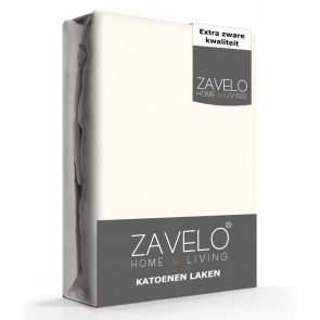 Zavelo Lakens Katoen Ecru - Boven/Onder laken - 100% Katoen - Hoogwaardig Hotelkwaliteit - Heerlijk Zacht 