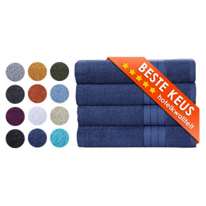 Zavelo Luxe Badhanddoeken - Hotelkwaliteit - Handdoeken - 70x140 cm - 4 Stuks - Denimblauw