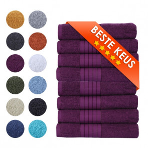 Zavelo Luxe Handdoeken - Hotelkwaliteit  - Badhanddoeken - 50x100 cm - 8 Stuks - Bordeaux