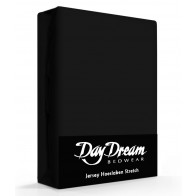 Day Dream Jersey Hoeslaken Zwart-90 x 200 cm