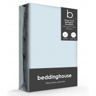 Beddinghouse Splittopper Hoeslaken Jersey-Lycra Lightblue