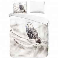 Good Morning Dekbedovertrek Flanel Snowy Owl