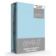 Zavelo® Jersey Hoeslaken Ice-Blue