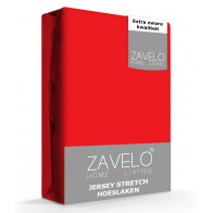 Zavelo® Jersey Hoeslaken Rood