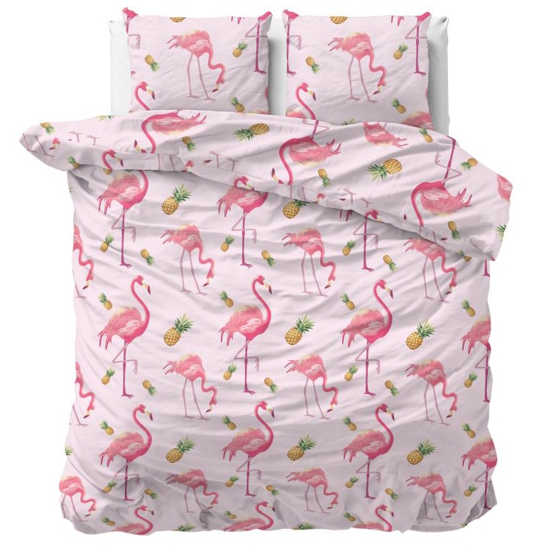 Sleeptime Dekbedovertrek Tropical Flamingo Pink-240x200/220